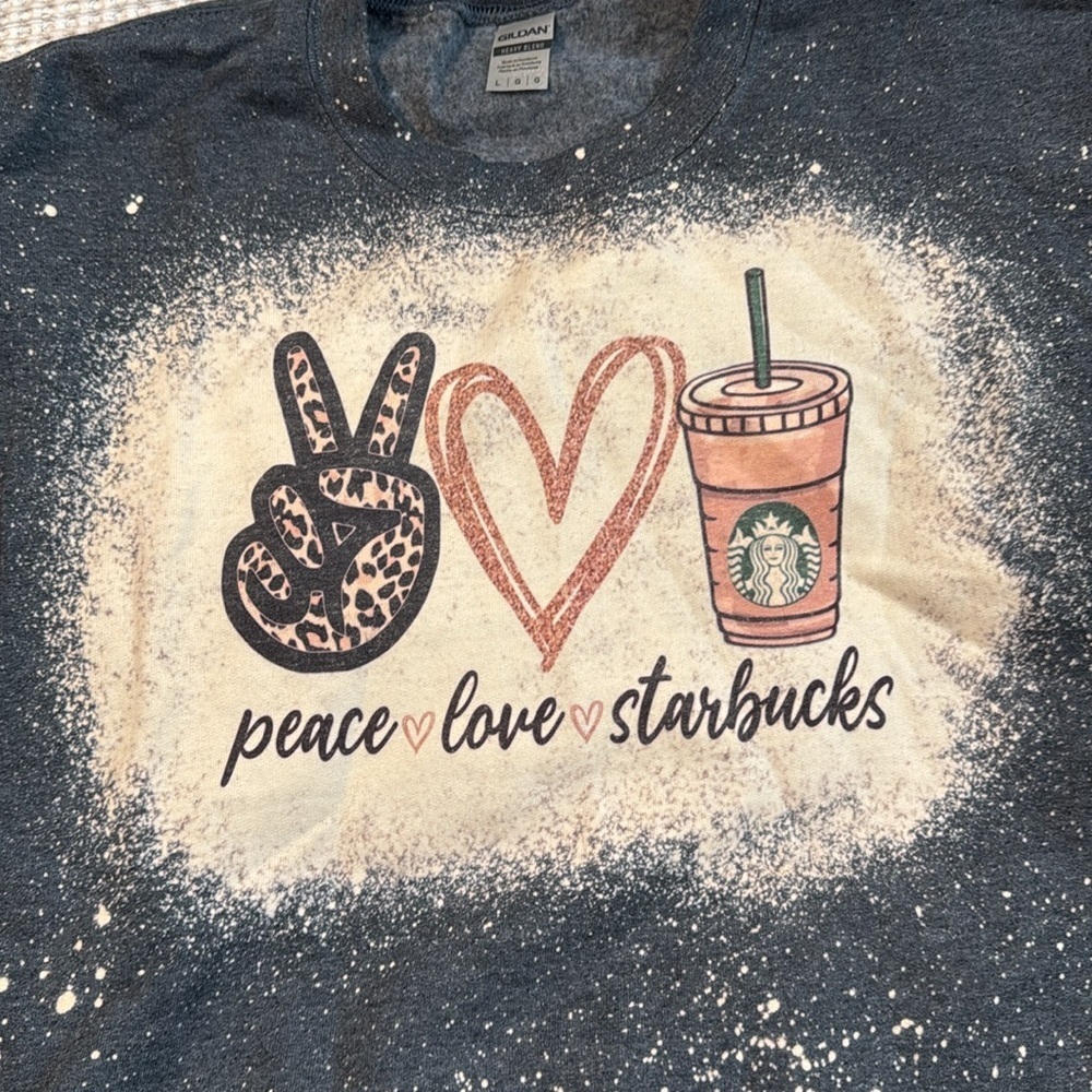 Gildan bleached graphic sweatshirt - Picture 4 of 6
